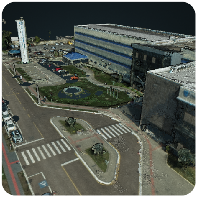 Nuvem de pontos de laser scanner 3D